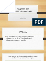 Pagbuo NG Konseptong Papel