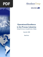 Operational Excellence in The Process Industries