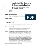 Chemical Analysis of The Dust On The Carpenter Eozoon Collection