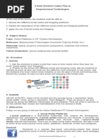 Semi-Detailed Lesson Plan Empowerment Technologies