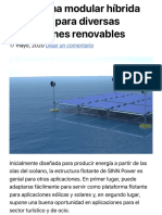 Plataforma Modular Híbrida Oceánica para Diversas Aplicaciones Renovables