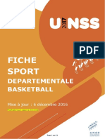 FICHE SPORT DEPARTEMENTALE BASKETBALL. Mise À Jour - 6 Décembre Modifications Par Rapport À Page 1 Sur 21