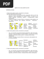 Ejercicios de Acentuación