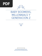 Baby Boomers, Millennials y Generazion Z