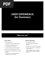 User Experience (For Dummies)