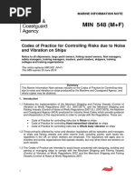 MIN - 548 - Codes of Practice Noise + Vibration