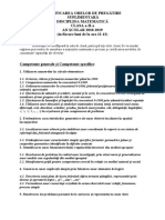 Plan de Pregătire Matematică A II A