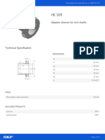 Adapter Sleeves For Inch Shafts: Dimensions