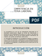 7 La Competencia en Materia Laboral