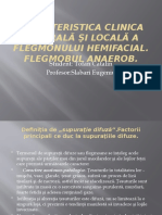 Caracteristica Clinica Generală Şi Locală A Flegmonului Hemifacial. Flegmobul Anaerob