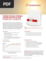 Three Phase String Inverter 40-50 KW: CSI-40KTL-GI-FL - CSI-50KTL-GI