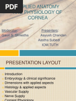 Applied Anatomy and Physiology of Cornea