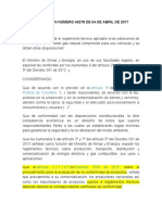 Resolución Número 40278 de 04 de Abril de 2017