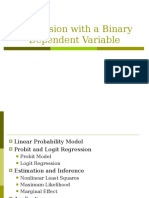 Regression With A Binary Dependent Variable