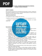 Protocolo de Lavado y Desinfeccion de Manos Del Personal HC Integrales