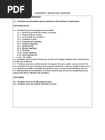 Parameter D: Services and Utilization System-Inputs and Processes