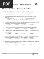 Chapter 2 (Revision) Force and Momentum: Bakliwal Tutorials - IIT