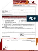 FSED 001 - Application Form FSEC