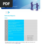 AUS Selection Reports