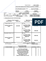 Records of Candidates For Graduation From College Courses