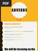 Adverbs: Ms. Roza 4 D