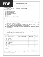 Chemistry Practical 10th Class