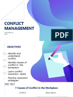 Conflict Management: September 21, 2019