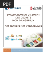 Evaluation Du Gisement Des Dechets Non Dangereux Des Entreprises Vendeennes