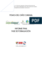 Documento Final de Formulación. POMCA CARANAL