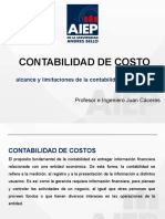 PRIMERA CLASE Alcance y Limitaciones de La Contabilidad de Costos. CONTABILIDAD DE COSTO