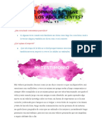 Dia 1 - Qué Opinion Se Tiene Sobre Los Adolescentes