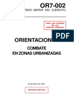 Orientaciones de Combate en Zonas Urbanizadas - (ET 1997) PDF