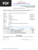 Exam Form PDF