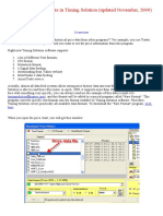 Historical Data Formats in Timing Solution