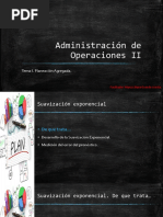 Tema 1 Planeación Agregada Suavizamiento Exponencial