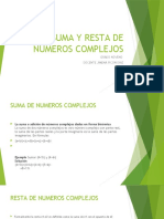 Suma y Resta de Numeros Complejos