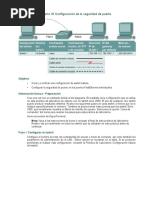 Práctica de Laboratorio 10 Configuración de La Seguridad de Puerto