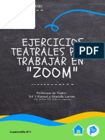 Cuadernillo #1 - Ejercicios Teatrales para Trabajar en Zoom