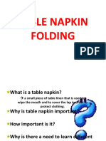 Napkin Folding 2