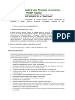 Ejemplo para Realizar Una Relatoría de Un Texto... Por Raúl de J. Roldán Álvarez