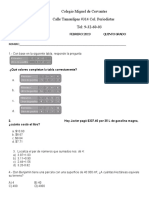 Examen Matematicas Febrero