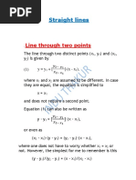 Straight Lines: Line Through Two Points