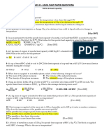 Level Past Paper Questions - Hysics O P: TOPIC-8 Heat Capacity PAPER-1 Multiple Choice