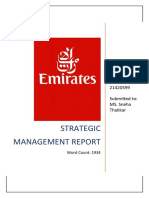 Strategic Management Report: Student Id: 21420599 Submitted To: MS. Sneha Thakkar