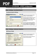 Sokkia GSR 2700 ISX - NTRIP Configuration: Start - Settings - Coordinate System