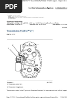 Transmission Control Valve: Shutdown SIS