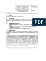 Guia 1 Principales Parámetros de La Calidad Del Agua