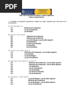 Taller Sobre Equivalencias Lógicas (Virtual) PDF