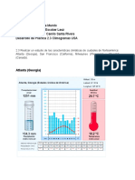 Práctica 2.3 - Climogramas Ciudades USA