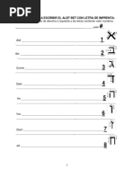 Aprendiendo A Escribir El Alef Bet Con Letra y Valor Numerico